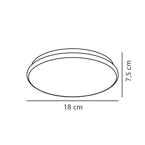Lampa sufitowa MONTONE LED 2700K Biała ciepła Metal | Biały