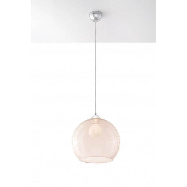 Szklana lampa wisząca BALL SL.0249 Szampańska 1xE27