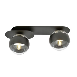 Lampa sufitowa Emibig PLAZA 2 Czarny/STRIPE 1121/2