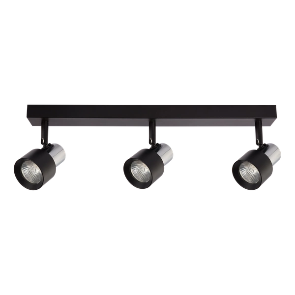 Lampa Sufitowa Cino 3xGU10 Czarny + Chrom