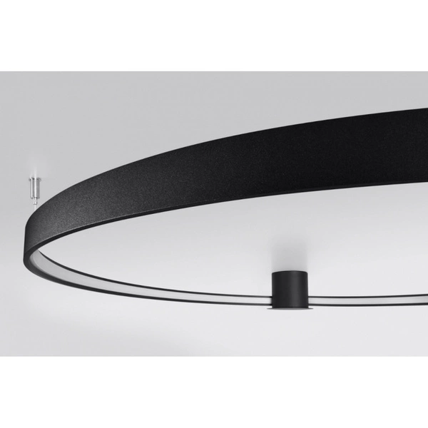 Nowoczesny plafon RIO 110 LED czarny 70W barwa ciepła 3000K TH.134