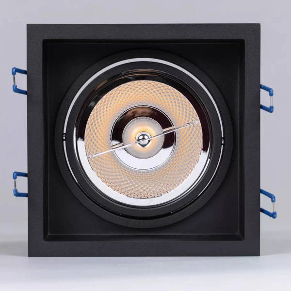 Oprawa wpuszczana oczko sufitowe CROSTI LANA SQ L szer. 17cm | czarny