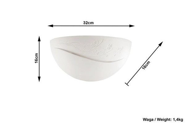 Kinkiet Ceramiczny BELLA