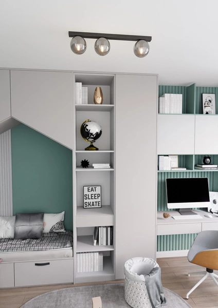 Lampa sufitowa Emibig FIT 3 Czarny/GRAFIT 1122/3