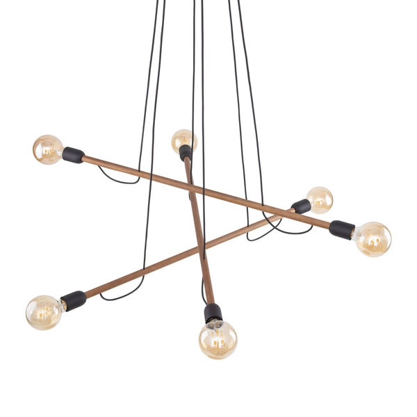 HELIX WOOD ORZECH LAMPA WISZĄCA 6 PŁ 4950