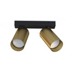 Reflektor sufitowy natynkowy MONO II BRASS szer. 20cm 2xGU10 | mosiężny 7782