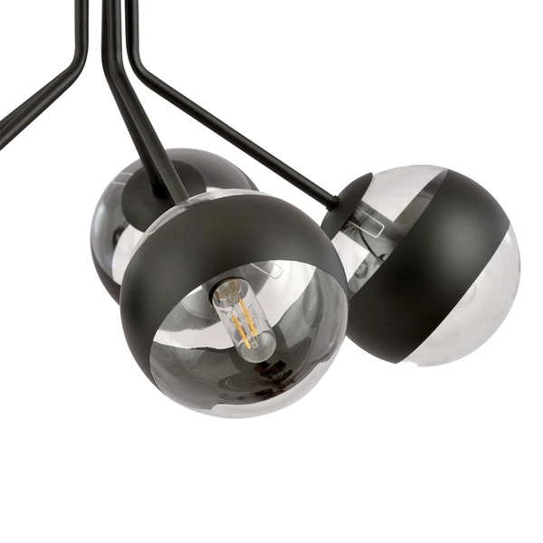 Lampa wisząca Emibig NOVA 5 Czarny/STRIPE 1139/5