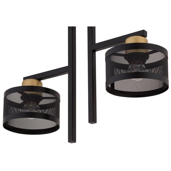 Nowoczesna lampa sufitowa OFF 2 PLAFON czarny/złoty 32139