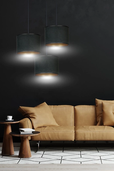 Lampa wisząca Emibig HILDE 3 BL PREMIUM Czarny 1054/3PREM