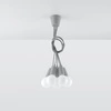 Lampa Wisząca DIEGO 5, PCV Szara, E27 60W, SL.0577
