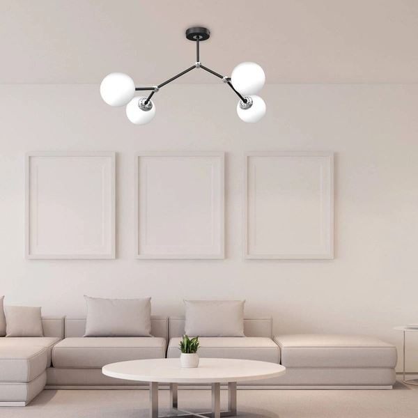 Lampa sufitowa JOY BLACK 4xE14