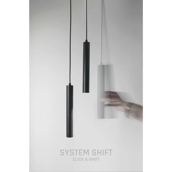 SYSTEM SHIFT - HANGIT oprawa zwis na szynoprzewód40x297 (935mm kabel) 12W 25st czarny 5 lat gw.