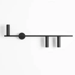 Aldex Minimalistyczny kinkiet TREVO WALL 3 ALL czarny prawy 1104Y1_2 1104Y1_2