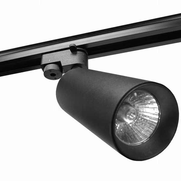 Reflektor szynowy śr. 6cm GU10 | czarny