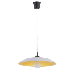Lampa wisząca ALFA BETULA CZARNO-BIAŁA 1xE27 48cm | 61191