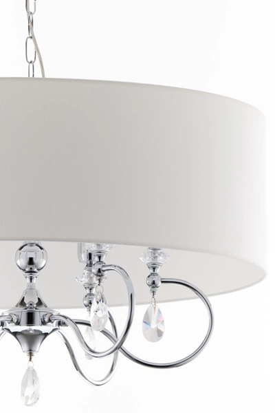 Klasyczna Lampa wisząca ELBA wys. 90cm 6xE27 15W IP20 | chrom połysk