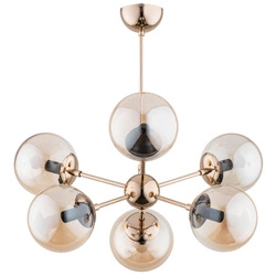 Lampa sufitowa ALFA SANDY ZŁOTA 6xE14 63cm | 63076