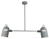 Lampa sufitowa GRAY 32-66510 szara 2x40W E14