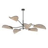 Lampa sufitowa Emibig LOTUS 6 BL NATURAL 1463/6