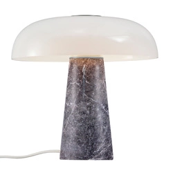 Lampa stołowa GLOSSY E27 15W Marmur | Szary