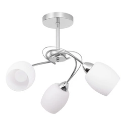 Lampa sufitowa Pisa 3xE27 Max.60W Chromowany metal/Białe szkło 8280328