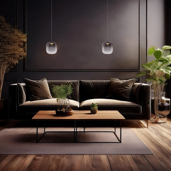 Lampa wisząca VASO 2 SMOKED 4W