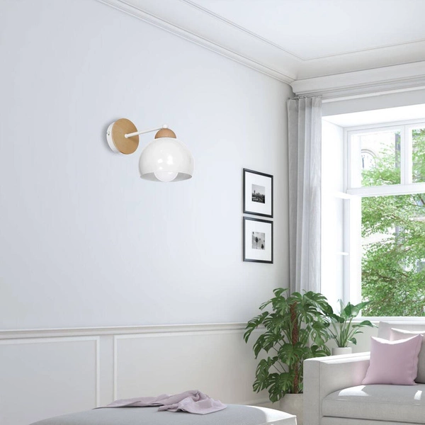 Kinkiet nowoczesny kula DAMA biały