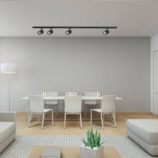 Zestaw szynoprzewodu Tokio SET 1F, czarny, 4x40W GU10