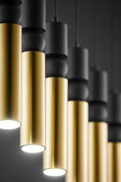 Nowoczesna Lampa wisząca ALAS wys. 120cm 6xG10 14W IP20 | Złoty