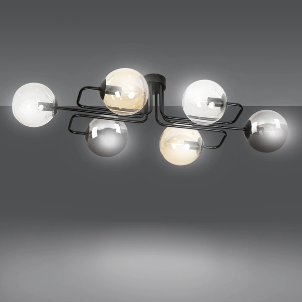 Lampa sufitowa Emibig BRENDI 6A BL MIX 1 834/6A1