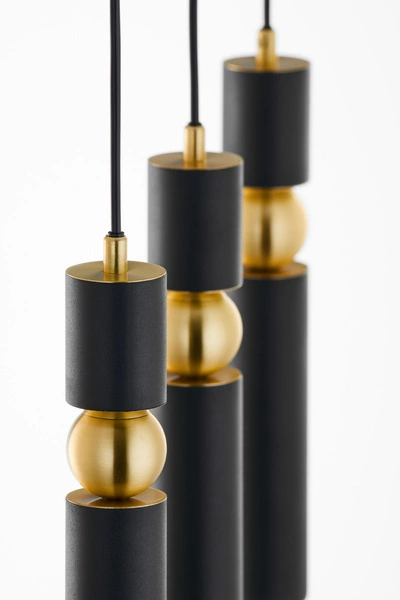 Nowoczesna Lampa wisząca ALAS wys. 120cm 3xG10 14W IP20 | Złoty