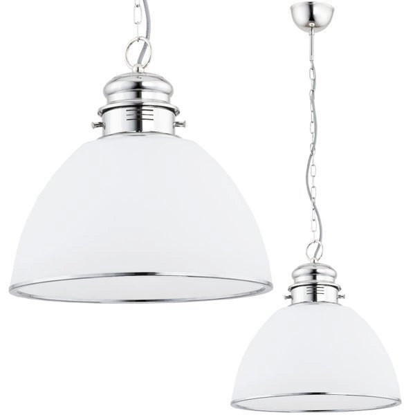 lampa wisząca nad stół Andy chrom śr. 39cm