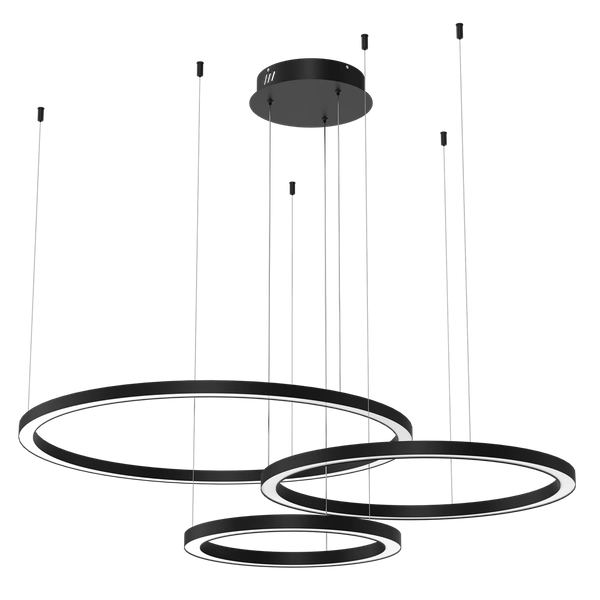 Lampa wisząca GALAXIA, ML8789, czarna, 85W LED, barwa ciepła 3500K