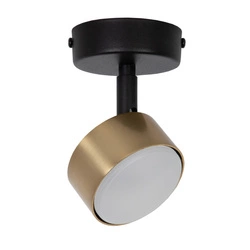 Lampa Sigma NEMO 1 S plafon czarny/złoty szczotkowany 41084