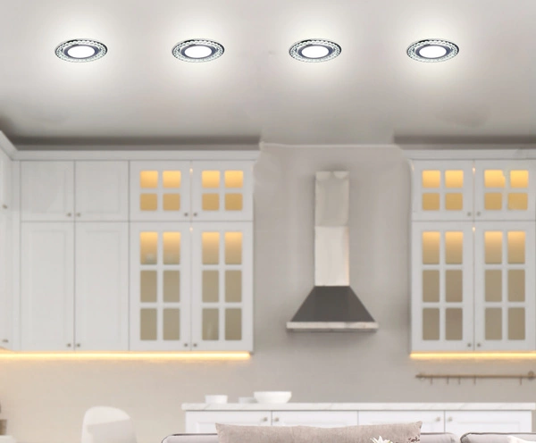 SSP-30 AL/TR LAMPA STROPOWA SREBRNY 2X5W LED 6500K KLOSZ BEZBARWNY