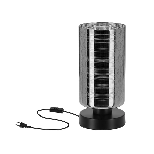 Lampa gabinetowa/stołowa COX 41-53893 czarny/chrom 1x60W E27