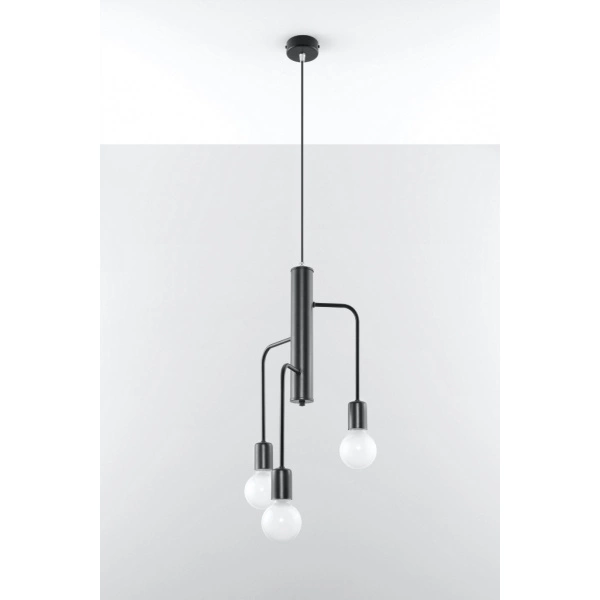 Lampa wisząca DUOMO 3M SL.0302 czarna 3xE27