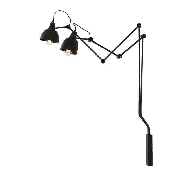 Aldex Kinkiet AIDA 2, 842D, czarny, 2x60W E27