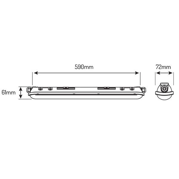 Oprawa hermetyczna PRIME LINKER 21W 4000K IP65 3150Lm | 59cm