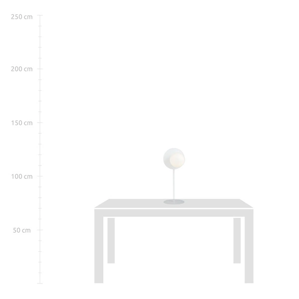 Lampa biurkowa Emibig OSLO LN Biały/OPAL 1189/LN