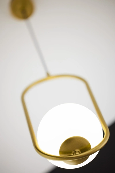 Nowoczesna Lampa wisząca IGON wys. 125cm 1xE14 11W IP20 | Złoty