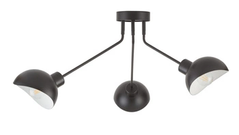 Lampa Sigma ROY 3 plafon czarny biały 32431