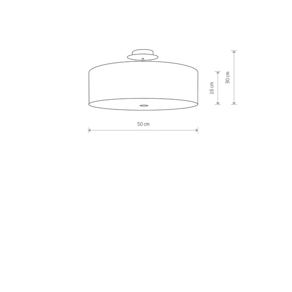 Lampa sufitowa VIVIANE WHITE plafon 50cm 6391