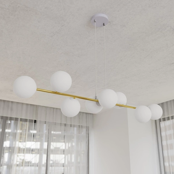 Lampa wisząca Emibig GRAVITY 8 WH GOLD 1242/8