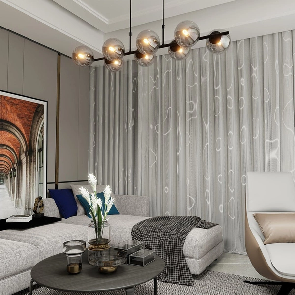 Lampa wisząca Emibig RORY 8 GRAFIT 1207/8