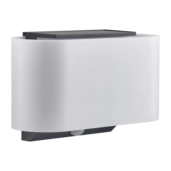 Kinkiet PIOLA Solar LED 3000K Biała ciepła Plastik | Biały