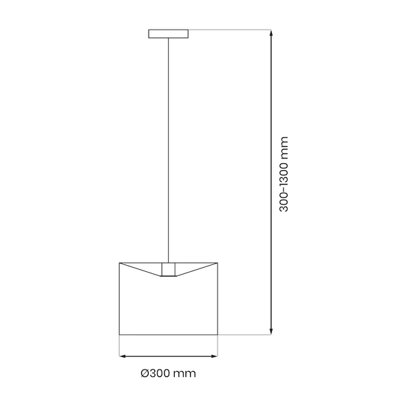 Lampa wisząca MORGAN 1xE27