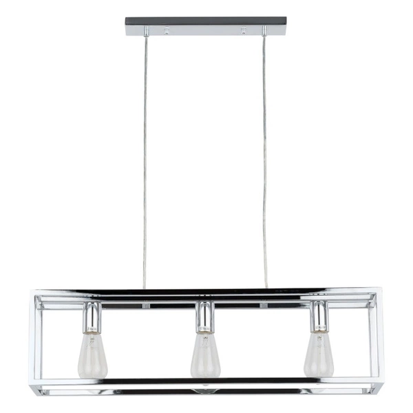 Lampa wisząca SIGALO dł. 73cm 3xE27 | chrom