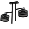 Nowoczesna lampa sufitowa OFF 2 PLAFON czarny/srebrny 32140