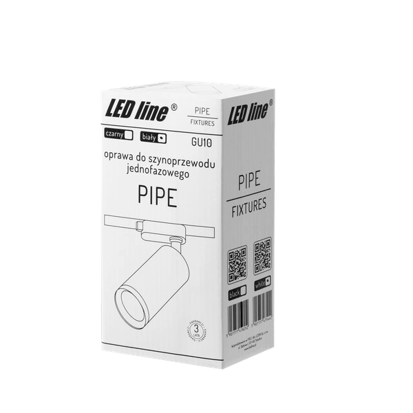 Reflektor spot szynoprzewodu 1F PIPE 1xGU10 | biały